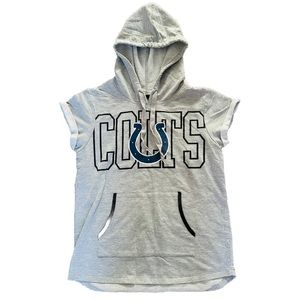 NFL Junior’s‎ Collection Colt’s short sleeved hoodie size M 7/9.C43